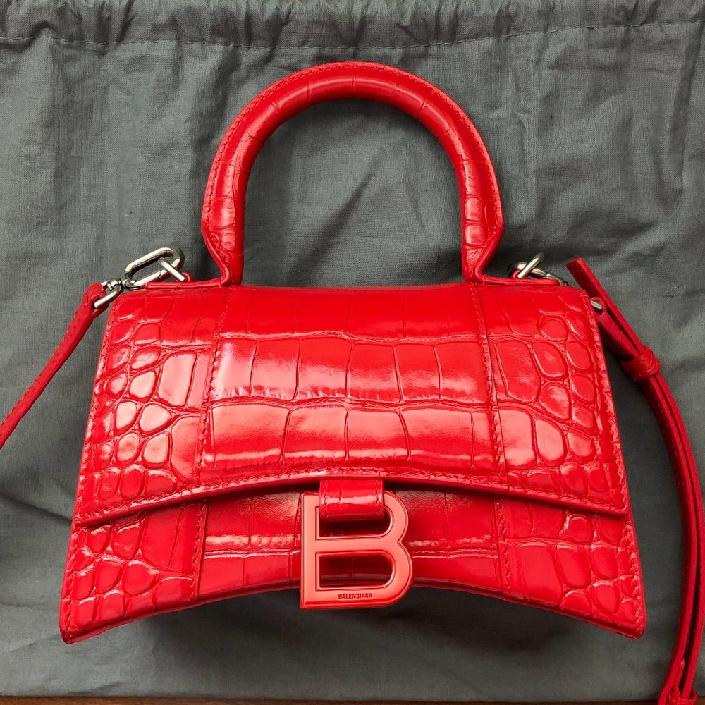 Authentic - Balenciaga Hourglass XS Top Handle BAG
